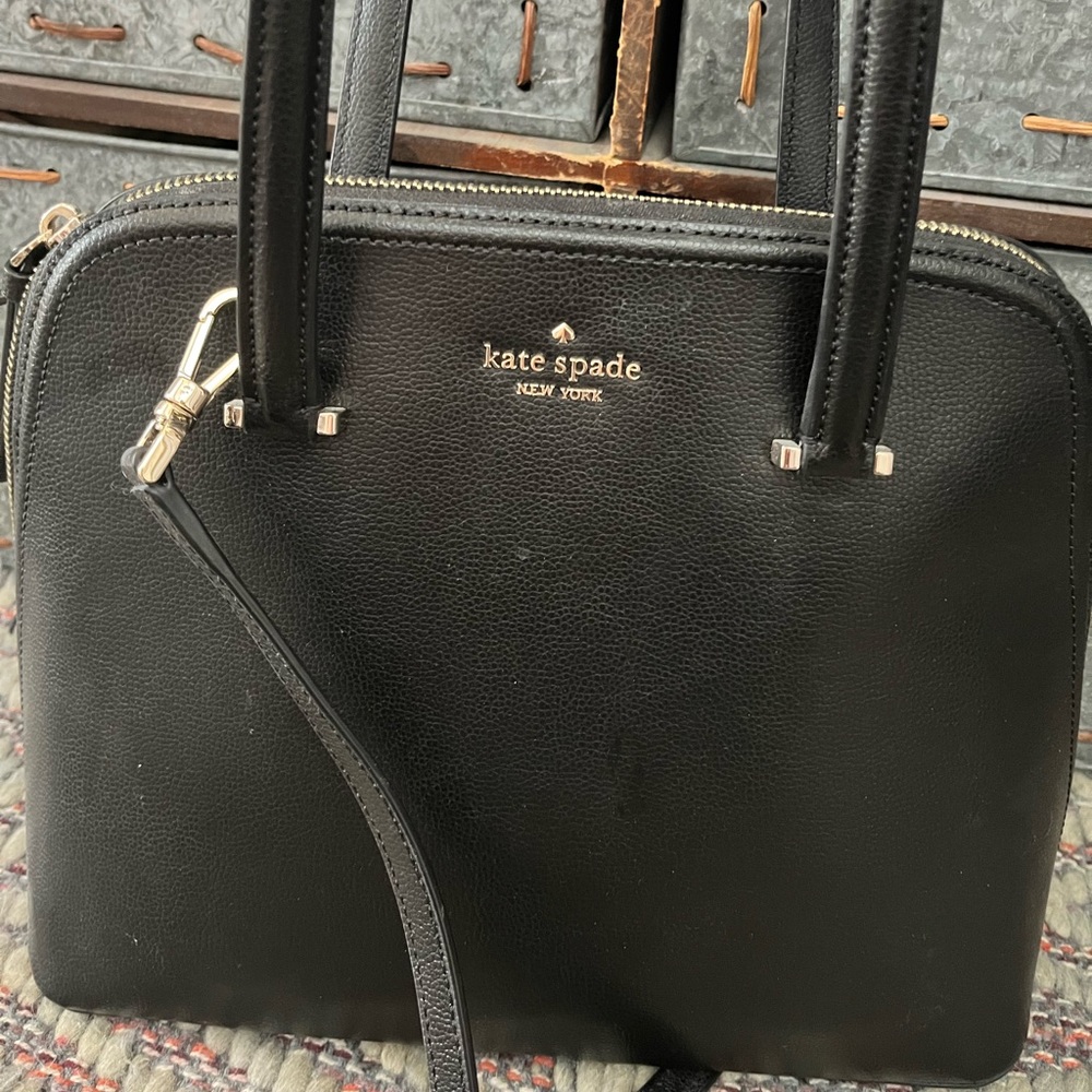 Kate Spade like new black satchel.